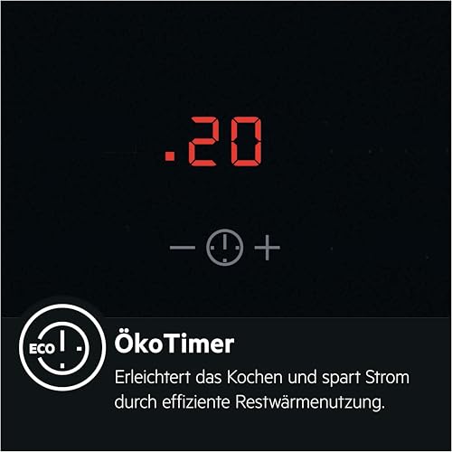 AEG Glaskeramikkochfeld autark 60cm / 4 Zonen mit Bräter  und Dreikreiskochzone für mehr Flexibilität / 14 Stufen / Facettenrahmen / Timer / DirectSlider Bedienung / Kindersicherung / HRB64470FB : Elektro Großgeräte