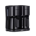 SEVERIN Duo Filterkaffeemaschine mit Thermokanne, Kaffeemaschine für bis zu 16 Tassen, ansprechende Filtermaschine mit 2 Isolierkannen, schwarz, KA 9315