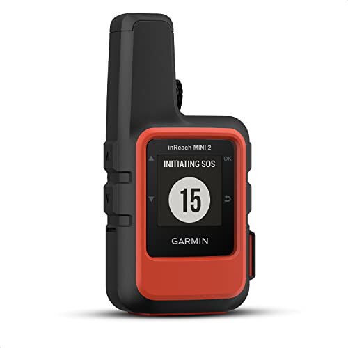 Garmin inReach Mini 2 – Kompaktes Satelliten-Kommunikationsgerät mit GPS, SOS-Notruf & Zwei-Wege-Messaging, IPX7, Schwarz