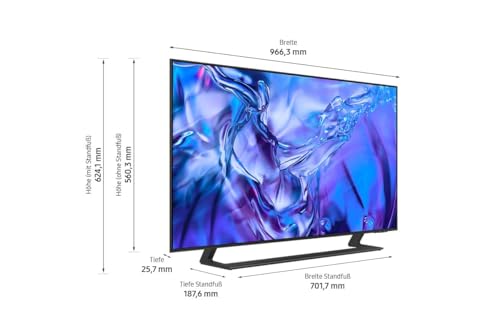 Samsung Crystal UHD 4K DU8579 Fernseher 43 Zoll, Samsung TV mit Dynamic Crystal Color, 4K Upscaling, AirSlim Design, Smart TV, GU43DU8579UXZG, Deutsches Modell [2024] : Elektronik &amp; Foto