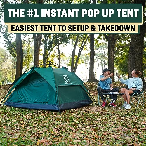 REACTIVE OUTDOOR Second 3 Sec Instant Pop Up 2 3 Easy and Quick 1 Person Setup Waterproof Double Layer Outdoor Camping Tent Zelt : Sport &amp; Freizeit