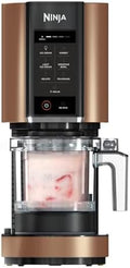 Ninja CREAMi Eismaschine &amp; Frozen Dessert Maker mit 3 Behältern, 7 Programmen, macht Eiscreme, Gelato, Sorbet, Smoothie Bowl, Milchshakes und mehr, macht 1,4 L Eiscreme, Schwarz &amp; Kupfer, NC300EUCP