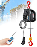 NEWTRY 3 in 1 Elektrische Seilwinde 500KG/1100lb Drahtlose Fernbedienung 7.6m/25ft 1500W Elektrischer Seilhebezeug mit Überlastschutz (Tragkraft 500KG) : Gewerbe, Industrie &amp; Wissenschaft