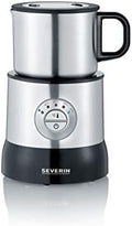 SEVERIN Induktions Milchaufschäumer, elektrisch &amp; ohne Anbrennen, spülmaschinengeeigneter Milchaufschäumer, Edelstahl gebürstet/schwarz, 700 ml, SM 3583