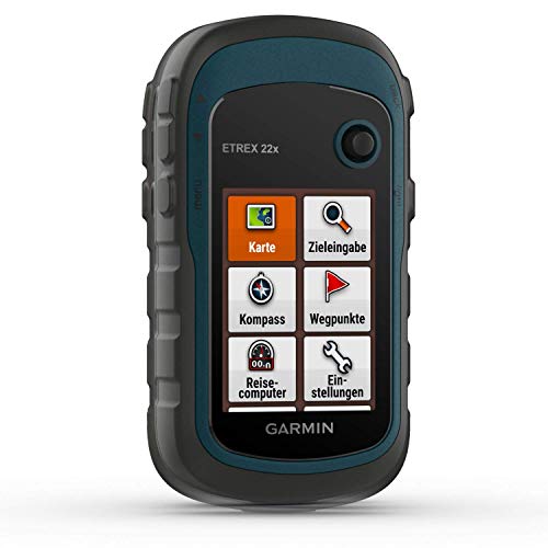 Garmin eTrex 22x – robustes, wasserdichtes GPS Outdoor Navi mit 2,2" (5,6 cm) Farbdisplay mit Tastenbedienung, vorinstallierter TopoActive Europakarte und 25 Std Akkulaufzeit, Blau, One Size : Sport &amp; Freizeit