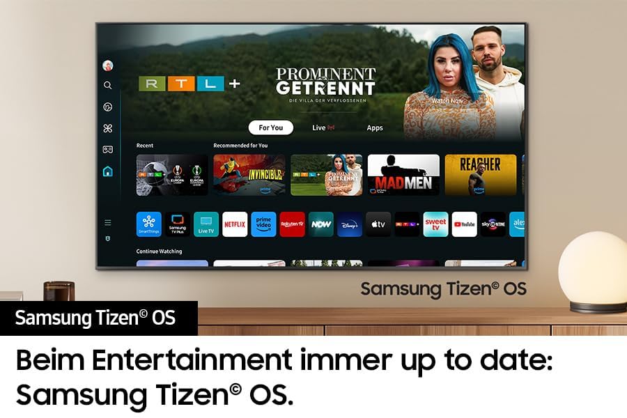 Samsung Crystal UHD 4K DU8579 Fernseher 43 Zoll, Samsung TV mit Dynamic Crystal Color, 4K Upscaling, AirSlim Design, Smart TV, GU43DU8579UXZG, Deutsches Modell [2024] : Elektronik &amp; Foto