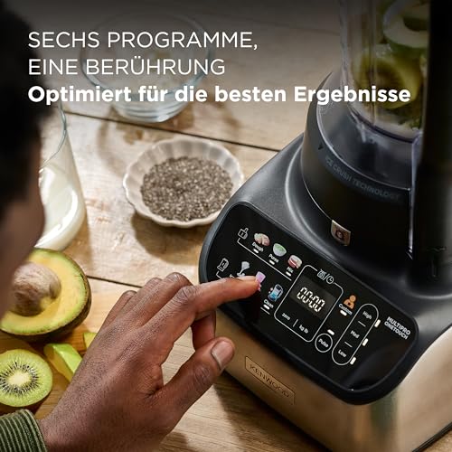 Kenwood MultiPro OneTouch FDM73.480SS – 2 in 1 Kompakt Küchenmaschine &amp; Mixer, 6 Zubehörteile, 6 Automatikprogramme, Variable Geschwindigkeit &amp; Pulse Funktion, Integrierte Waage, 1000 W, Silber