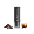 OutIn Nano tragbare elektrische Espressomaschine, Camping Kaffeemaschine, Selbsterhitzung mit USB C, kompatibel mit gemahlenem Kaffee &amp; NS Kapsel
