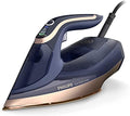 Philips Azur 8000 Serie Dampfbügeleisen   85 g/min Dauerdampf, 260 g Turbo Dampfstoß, 3000 W, OptimalTEMP Technologie, SteamGlide Elite Bügelsohle, Dunkelblau (DST8050/20)