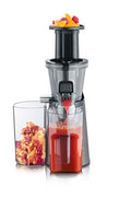 SEVERIN Slow Juicer – Entsafter für Saft, Sorbet, Eis, Marmelade uvm., elektrische Saftpresse aus Edelstahl, einfache Reinigung dank Easy Clean Konzept, 1L Auffangbehälter, 150 Watt, ES 3571 : Küche, Haushalt &amp; Wohnen
