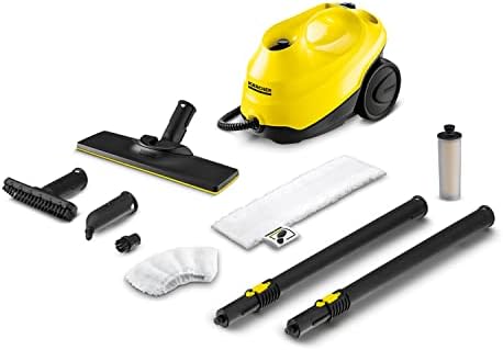 Kärcher Dampfreiniger SC 3 EasyFix, Dampfdruck: max. 3,5 bar, Aufheizzeit: 30 s, Leistung: 1.900 W, Flächenleistung: 75 m², Tank: 1 l, mit Entkalkungskartusche, Bodenreinigungsset und Düsen : Küche, Haushalt &amp; Wohnen