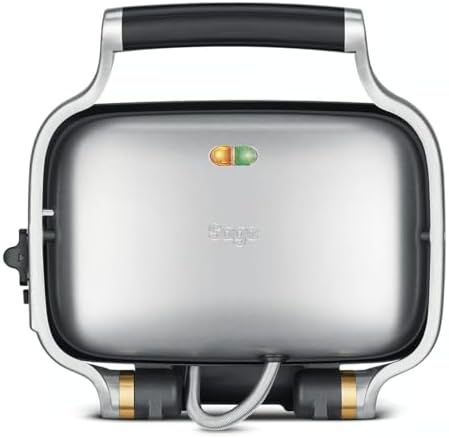 Sage   The Perfect Press   Sandwichmaker, 2 Scheiben   Antihaftbeschichteter Sandwich Toaster, Platzsparend, Einfach zu Reinigen, Druckkontroll Scharnier   Gebürsteter Edelstahl : Küche, Haushalt &amp; Wohnen