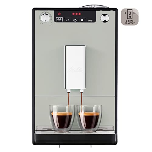 Melitta Solo   Kaffeevollautomat   2 Tassen Funktion   verstellbarer Kaffeeauslauf   Kegelmahlwerk   3 stufig einstellbare Kaffeestärke   Limited Edition   Sandy Grey (E950 777)