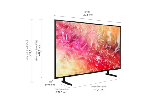Samsung Crystal UHD 4K DU7179 Fernseher 50 Zoll, Samsung TV mit PurColor, 4K Upscaling, Crystal Prozessor 4K, Smart TV, GU50DU7179U, Deutsches Modell [2024] : Elektronik &amp; Foto
