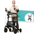 Helavo Outdoor Arthritis Rollator mit gepolsterten Unterarmstützen   Stand Up Walker mit pannensicheren Vollgummireifen für den Außenbereich   Maximale Mobilität &amp; Komfort im Freien : Drogerie &amp; Körperpflege