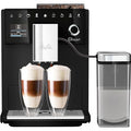 Melitta CI Touch   Kaffeevollautomat mit Milchsystem, Kaffeemaschine mit integrierter Kaffeemühle und Milchaufschäumer, für z. B. Espresso oder Cappuccino, frosted black