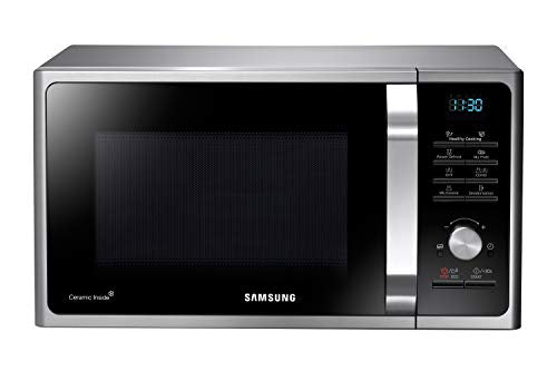 Samsung MG2BF303TCS/EG Mikrowelle mit Grill, 900 W, 28 ℓ Garraum (Extra groß), 51,7 cm Breite, Power Defrost, 26 Automatikprogramme, Silber : Küche, Haushalt &amp; Wohnen