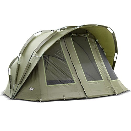 Lucx® Bobcat Angelzelt 2 Mann Bivvy Karpfenzelt 2 Personen Anglerzelt Carp Dome Fishing Tent Campingzelt : Sport &amp; Freizeit