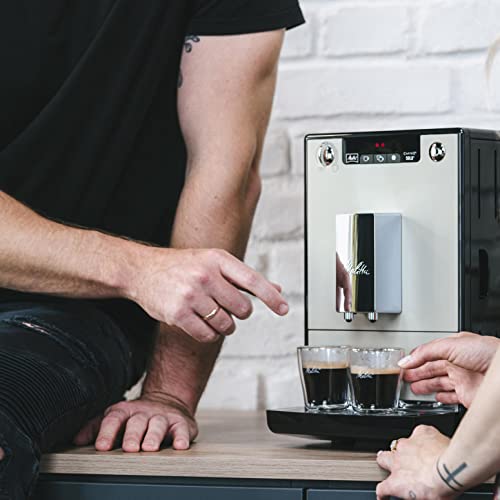Melitta Solo   Kaffeevollautomat   2 Tassen Funktion   verstellbarer Kaffeeauslauf   Kegelmahlwerk   3 stufig einstellbare Kaffeestärke   Limited Edition   Sandy Grey (E950 777)