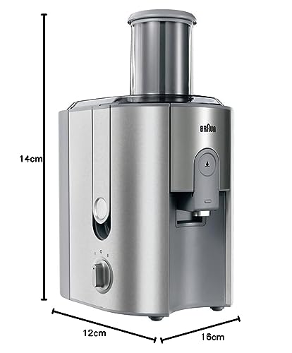 De´Longhi Braun J700 Multiquick 7 Entsafter | Hochleistungs Entsafter System | Großer Einfüllschacht (75 mm) | Innovatives Anti Tropf System | Kraftvoller 1.000 Watt Motor | silber : Küche, Haushalt &amp; Wohnen