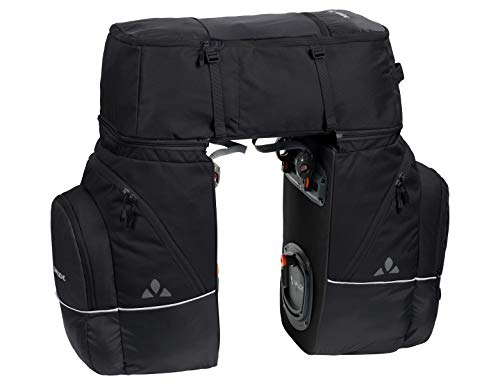 VAUDE Hinterradtaschen Karakorum, Dreifachtasche zum Radfahren, black uni, one Size, 124090510 : Sport &amp; Freizeit
