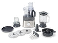 Kenwood Multipro Compact  FDM313SS Kompakt Küchenmaschine, 2,1 Liter, Integrierte Waage, Edelstahl Messer, 3 Arbeitsscheiben und 6 weitere Zubehör Teile, Metallgehäuse, 800 Watt, silber
