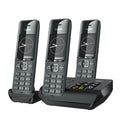 Gigaset Comfort 520A Trio   3 Schnurlose DECT Telefone mit Anrufbeantworter  Elegantes Design   Freisprechfunktion   Anrufschutz   Adressbuch mit 200 Kontakten, titan schwarz: Elektronik &amp; Foto