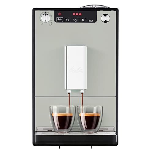 Melitta Solo   Kaffeevollautomat   2 Tassen Funktion   verstellbarer Kaffeeauslauf   Kegelmahlwerk   3 stufig einstellbare Kaffeestärke   Limited Edition   Sandy Grey (E950 777)