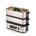 WMF KÜCHENminis Dampfgarer, 2 individuell regulierbare Garräume mit je 2,15 l, Warmhaltefunktion und Aromaverstärker : Küche, Haushalt &amp; Wohnen