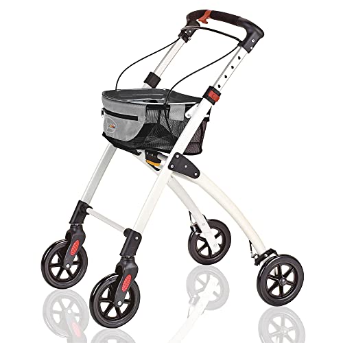 Servocare Rollator Indoor und Outdoor – Leichter Gehwagen für drinnen und draußen, klappbare Gehhilfe für die Wohnung, modern und robust, inkl. Tasche : Drogerie &amp; Körperpflege