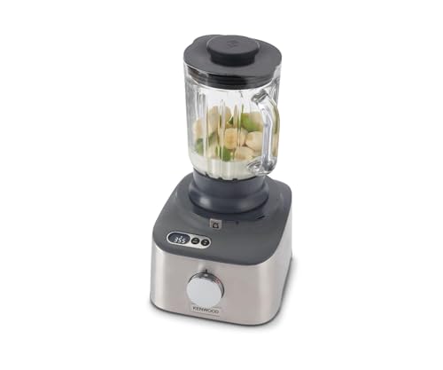 Kenwood Multipro Compact  FDM313SS Kompakt Küchenmaschine, 2,1 Liter, Integrierte Waage, Edelstahl Messer, 3 Arbeitsscheiben und 6 weitere Zubehör Teile, Metallgehäuse, 800 Watt, silber