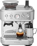 SENCOR Espresso Maschine   Kaffeemühle   Espresso Kaffeemaschine mit Barista Express Mühle, gebürstetem Edelstahl, großem Wasser  und Kaffeebehälter, Cappuccino Dampfdüse SES 6010SS.
