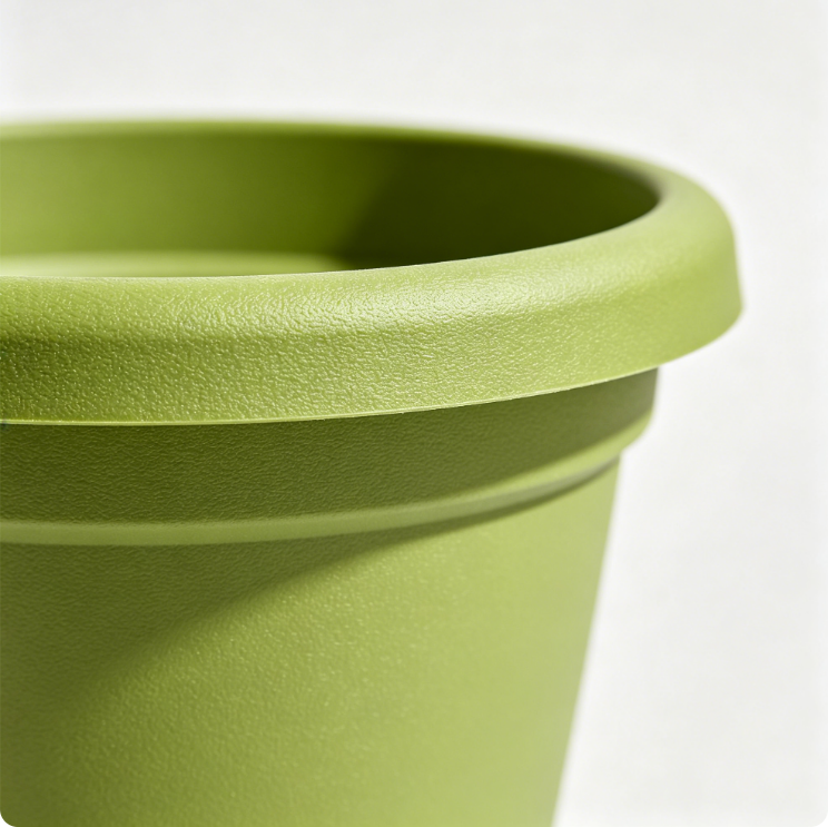 Nhgftdhsjtef-Fallrohrpflanzgefäss 40 - Blumentopf für Regenrohr - vertikaler Garten - 100% recyceltes Plastik - Ø 21.6 x H 16.3 cm - Grün/Pistazien Grün