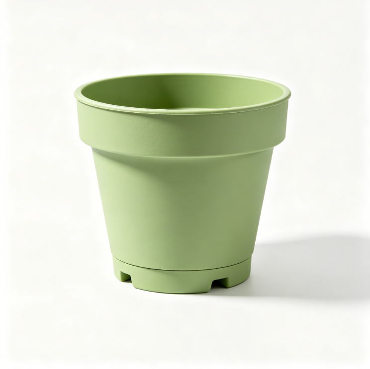 Nhgftdhsjtef-Fallrohrpflanzgefäss 40 - Blumentopf für Regenrohr - vertikaler Garten - 100% recyceltes Plastik - Ø 21.6 x H 16.3 cm - Grün/Pistazien Grün