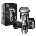 Braun Series 9 Pro Elektrorasierer für Herren, Bartrasierer mit ProLift Trimmer und 4 in 1 Kopf, 5 in 1 Reinigungs  und Ladecenter, Tasche, wiederaufladbar, kabellos, 9466 CC, Chrom : Drogerie &amp; Körperpflege