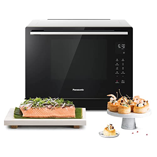 Panasonic NN CS89LB 4in1 Kombi Dampfbackofen mit Mikrowelle (1000 Watt, Dampfgarer, Grill, Inverter Mikrowelle, Heißluft, 31 Liter), Schwarz Edelstahl : Elektro Großgeräte