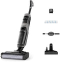 Rowenta X Clean 4 kabelloser Nass und Trockenstaubsauger, Selbstreinigungsfunktion, Nass Trockensauger 50min Laufzeit, automatische Schmutzerkennung, Nasssauger mit smartem LED Display, grau GZ5036WO