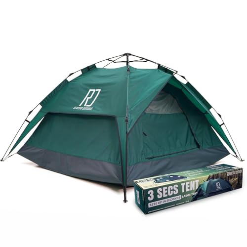 REACTIVE OUTDOOR Second 3 Sec Instant Pop Up 2 3 Easy and Quick 1 Person Setup Waterproof Double Layer Outdoor Camping Tent Zelt : Sport &amp; Freizeit