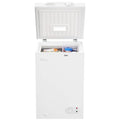 Tronitechnik® Gefriertruhe Kühltruhe BORGAR PRO mit 2in1 Gefrier  und Kühlfunktion | 110 Liter, 169kwh/Jahr, 85cm hoch, geringe Lautstärke | LED Licht | Rollen | Kindersicherung durch Schloss | Weiß: Elektro Großgeräte